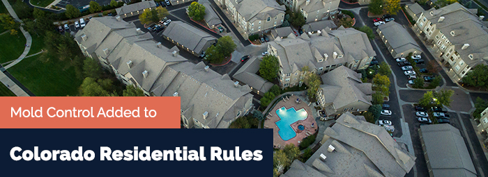 Mold Control Added to Colorado Residential Rules - Banner Graphic